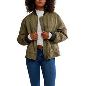 Free People We The Free Jax Washed Bomber